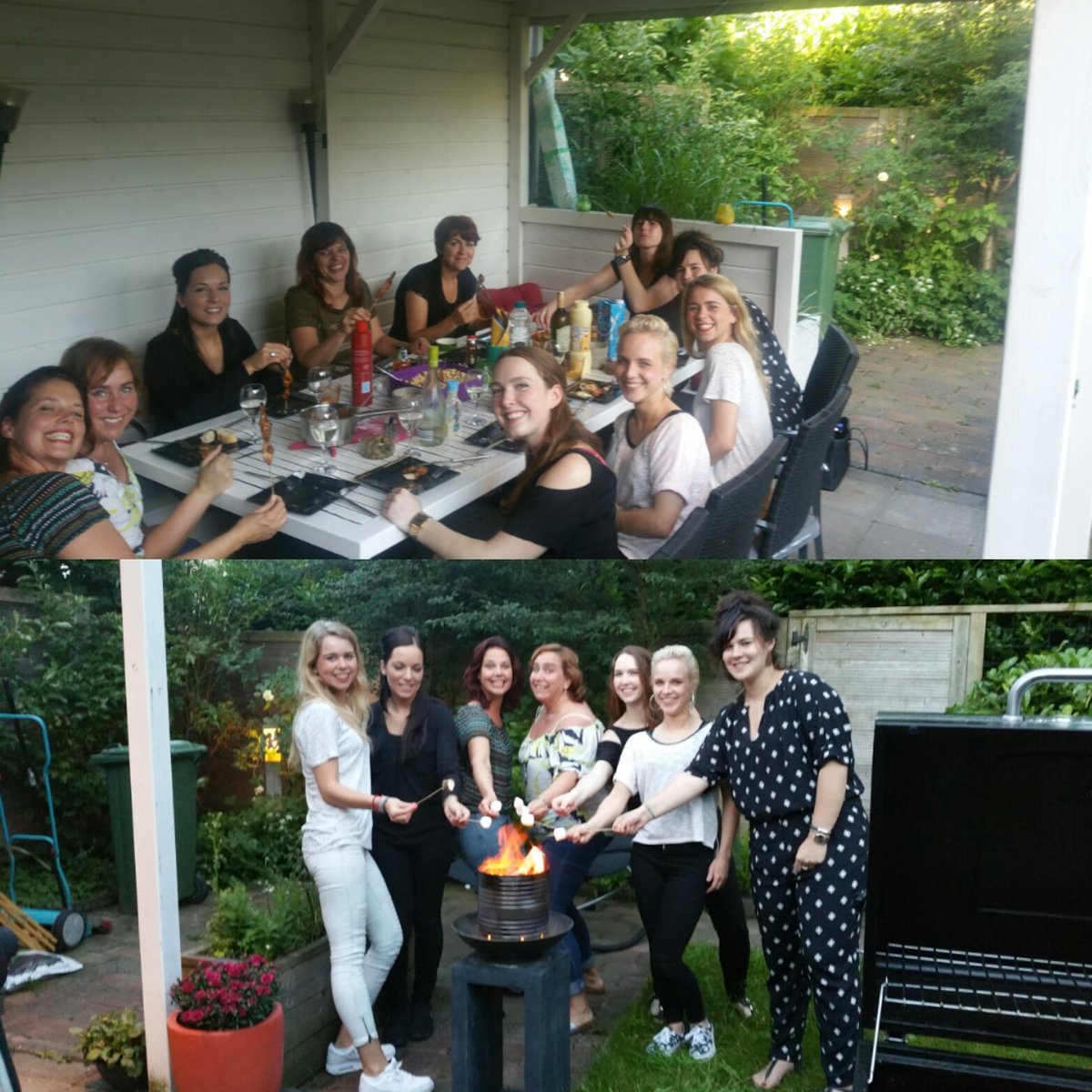 Lovely bbq &amp; smores with the hunkies &amp; our TA! 🎀 #hunkemollerambassadors  #lovemyjob #livingthehkmdream #hunkemoller