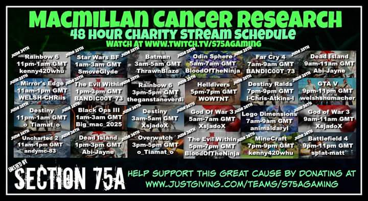 BANDIC00T_73's tweet photo. Help support our charity event @GamerNationShow @IGN @EliteLegion13  #48hrevent @macmillancancer https://t.co/iQfJYT28ZT