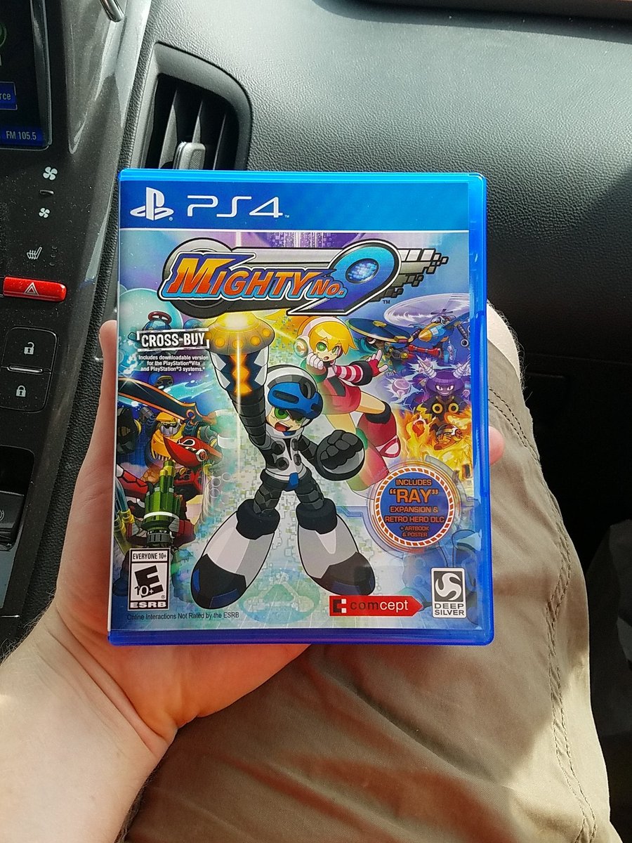 GoldenJoshGames's tweet photo. Can't wait to get this home, and try it out! #MightyNo9 https://t.co/frRPq8KDUp