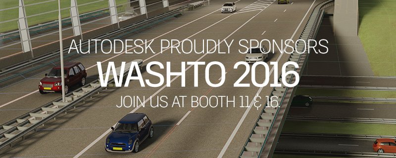 InfraWorks's tweet image. Come visit #Autodesk at #WASHTO Booth 11 &amp;amp; 16 June 26-29 to see newest developments in traffic mobility simulation!