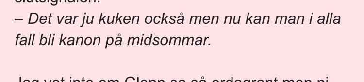 Nu vill man bara säga som Glenn Hysén gjorde 1990.