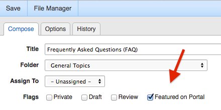 SmarterTools's tweet photo. #KnowledgeBase articles vary by importance. Showcase the special ones with one simple click! #SmarterToolsTips https://t.co/z3ZM0WlY1u