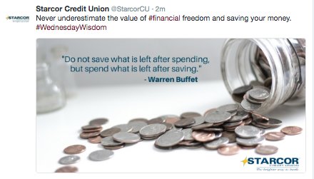 TruStage's tweet photo. #CreditUnions care about your financial freedom. @StarcorCU https://t.co/8oFcER2hQk