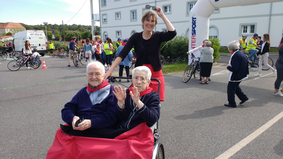Journée de vélo à Notre Dame de Refuge. Sœur Joseph : "C'est mieux que le médicament".