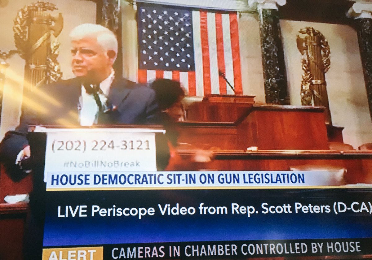 RepJohnLarson's tweet photo. It's not much to ask of @SpeakerRyan. Give us a vote. Let people know where you stand #NoBillNoBreak https://t.co/fYwwZ5c3Oi