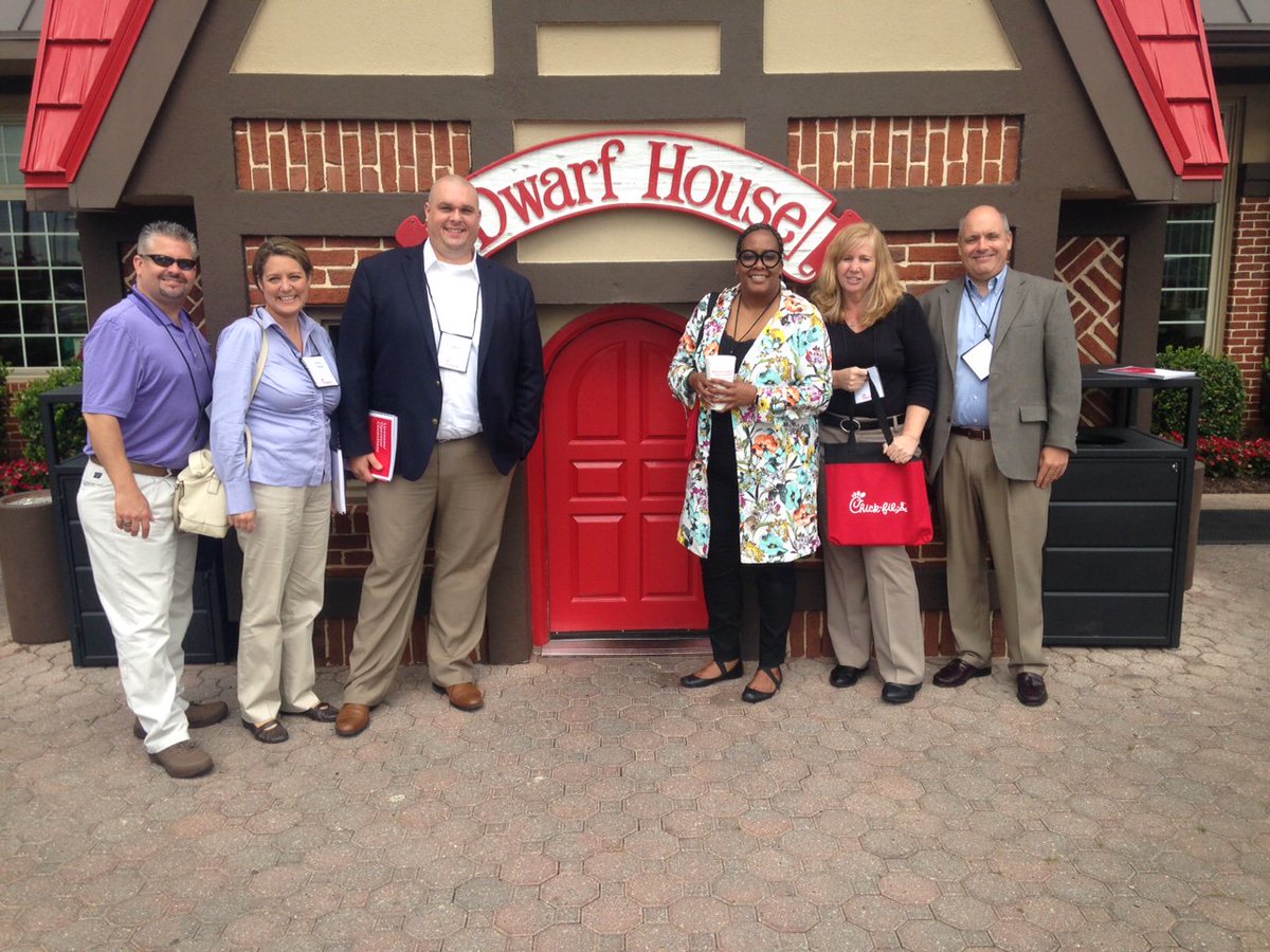 PedestalFoods's tweet photo. Pedestal Foods employees enjoying breakfast at the original Chick-fil-A Dwarf House! #pedestalfoods #chickfila https://t.co/vhVNcBZHA9