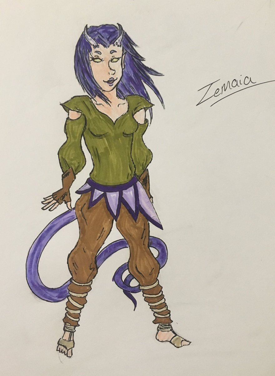 EveEffervescent's tweet photo. My (hopeful) D&amp;D character for the campaign I'm (hopefully) jointing tonight!! （＾∇＾） https://t.co/tmwjPupBy8