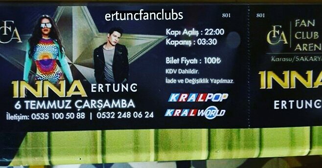 ertuncfanclubs's tweet photo. Sakarya'da yaşayan herkes gitsin,kaçırmasın💣👊 @TuncerErtunc @talip__demir #ertunc #inna #concert #sakarya https://t.co/zQQzEaTLZo