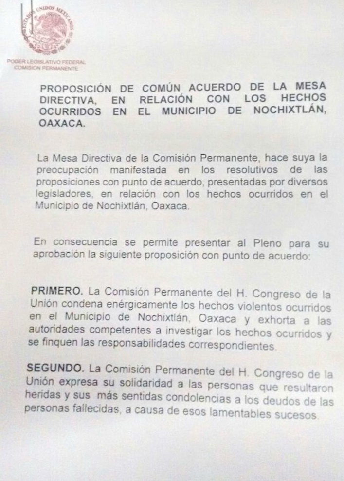 FMartinezNeri's tweet photo. El cual dará seguimiento a los hechos ocurridos el pasado 19 de junio en Asunción #Nochixtlán, Oaxaca. https://t.co/GN4puAFdQV