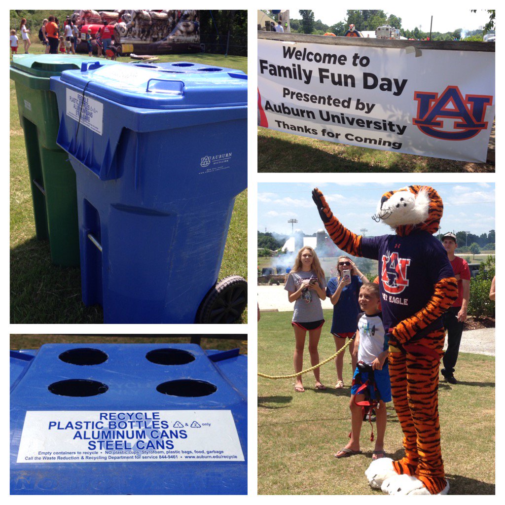 AU_Recycles's tweet photo. ✅Family ✅Fun ✅Aubie ✅Recycling ♻️ #FamilyFunDay2016 https://t.co/Vvlk0kigra