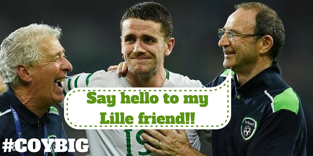 CiamhieMc's tweet photo. Brady to go down in Irish history after tonight's stellar performance! #COYBIG #IRLITA #IRL #EURO2016 https://t.co/EHsSmsMwOv