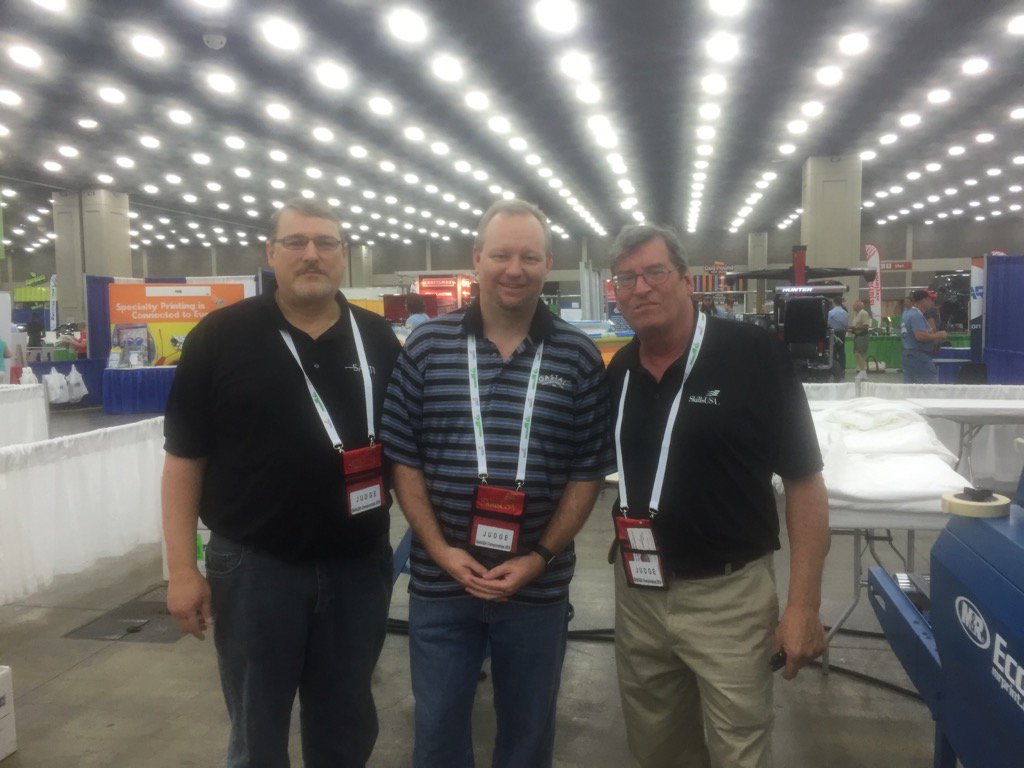 Alan_Howe's tweet photo. Ready to judge @SkillsUSA 
#NLSC2016 @AaronM_STL @jamesortolani @SGIA_Community https://t.co/5LpFSrkebr
