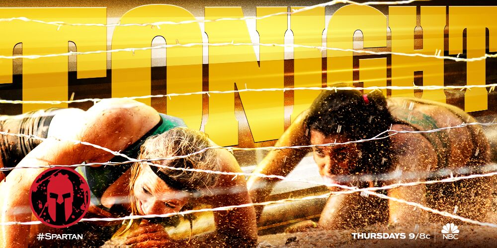 SpartanRace's tweet photo. Spartan ULTIMATE TEAM CHALLENGE returns TONIGHT @ 9/8c on NBC. 
RETWEET for a chance to win free race. #SPARTAN https://t.co/CYNzOtJg3v