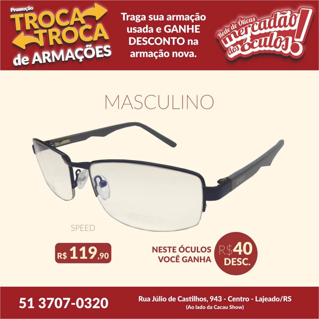 mercadaoculos's tweet photo. Coleção masculina mercadão dos óculos!!! https://t.co/bs8ovpzt3n
