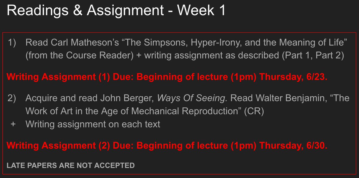 Sunny Samuel Weekly Reading Assignment Week 1 Reminder Must Submit Hard Copy Printed Out And Stapled Together