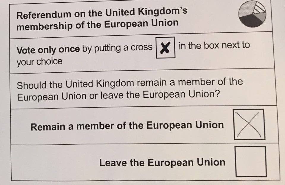 MayaSioufi's tweet photo. Its today! I voted #Remain https://t.co/UGSZMVvr7W
