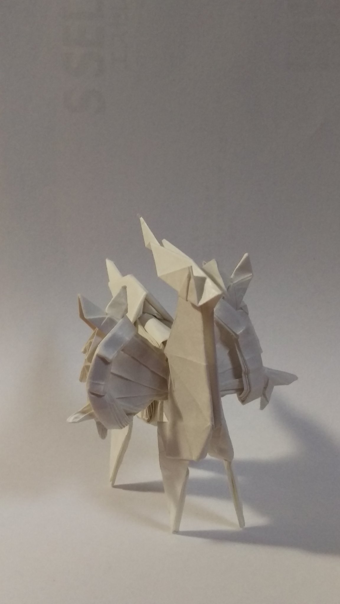 트위터의 Mine 님 Origami Pokemon Arceus 折り紙 ポケモン アルセウス 30cmの紙を使用 実は使ってない角が2つもある