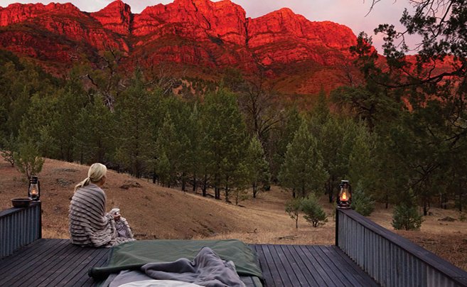 Explore SA’s largest mountain range. In July, out now. <a href="/WildBushLuxury/">Wild Bush Luxury</a> #FlindersRanges bit.ly/24RHPez