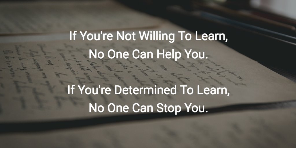 SamRusani's tweet photo. This quote helped me become who I am today. I am determined. No one can stop me! #truth #motivation https://t.co/Rq6pamtEVb