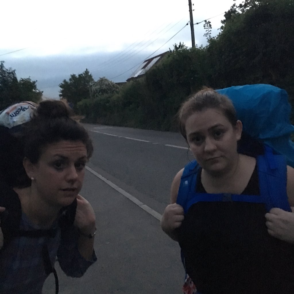 inge_lisa's tweet photo. Finally got here after @seetickets abandoned the coach journey 5 miles from Glasto #longwalk #inthedark #notcool https://t.co/22tIUlznU1