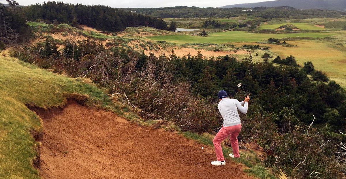 GolfDigest's tweet photo. Q: Is it better to take a practice swing or just rip it? 
A: https://t.co/GTS6pAD9Sx https://t.co/LqPgCcOSe3