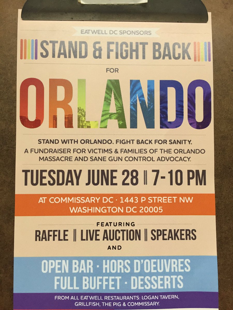 ajgsteps's tweet photo. Come out and support. #Orlando #commissary #commissarydc #eatwelldc #standandfightback #guncontrol https://t.co/FdSLIdwKnx