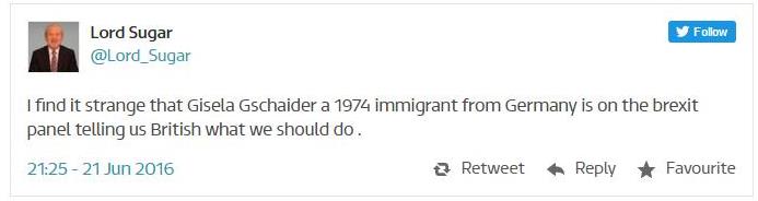 You’re Fired: It's likely that unless he apologises, Lord S. will lose his Government position as Enterprise Tsar,