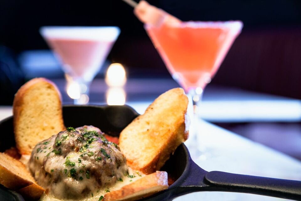 Our meatball appetizer. Just one of many to choose from tonight! #sugarfactoryorlando