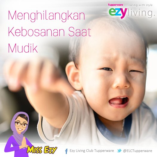 ELCtupperware's tweet photo. Si kecil seringkali bosan dengan perjalanan mudik yang lama sampainya. #EzyCreative (1/5) https://t.co/rhmxaHIgC7