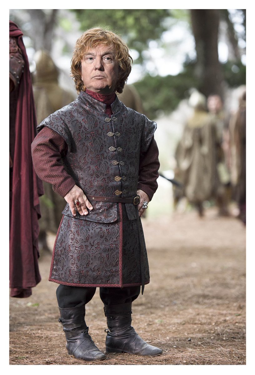 DesignCrowd's tweet photo. An election's coming...@HillaryClinton and @realDonaldTrump join #GameofThrones cast https://t.co/Pzw1hw2uqL https://t.co/yTDL8Gi6Y3