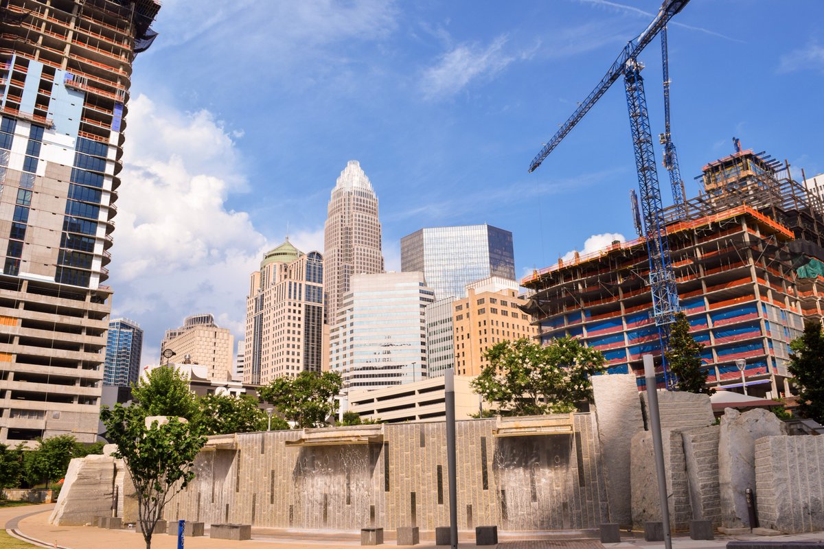 The view from Romare Bearden Park is rapidly changing