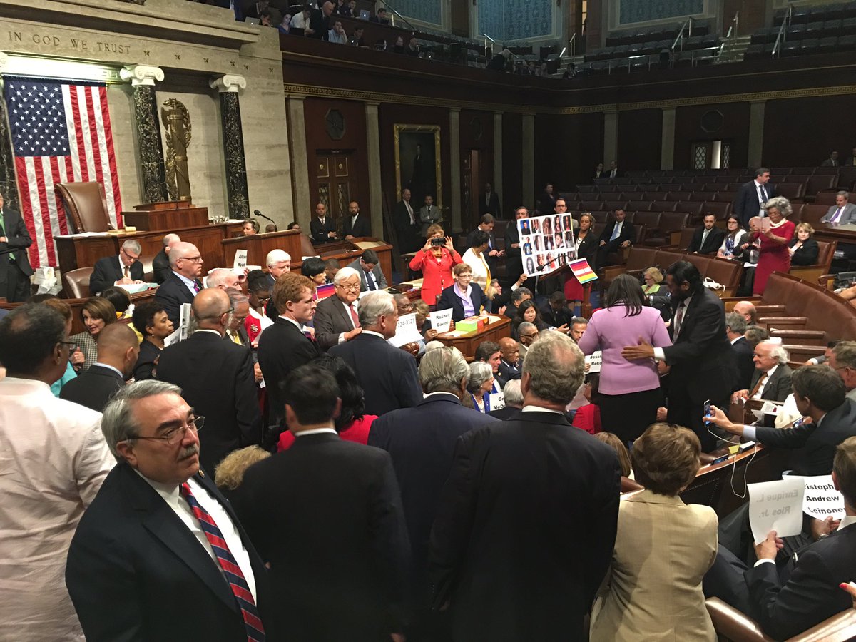 Does it look like <a href="/HouseDemocrats/">House Democrats</a> are going anywhere?! Consider the floor held. #NoBillNoBreak