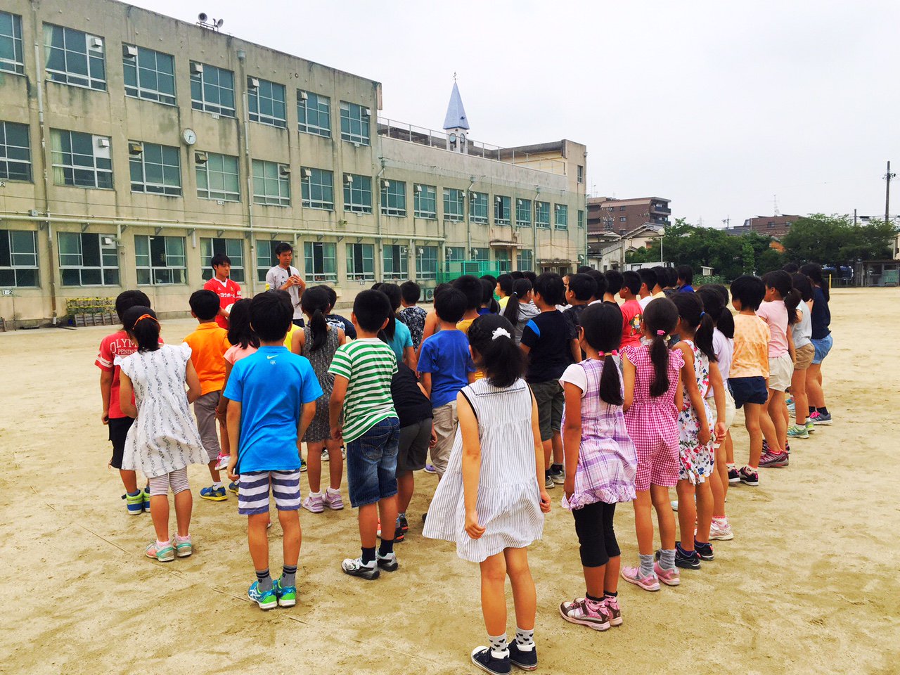 Twitter 上的 名古屋グランパス Nagoya Grampus 小学校訪問 昨日 名古屋市瑞穂区と天白区の小学校を選手たちが訪問させていただきました 瑞穂区の陽明小学校には楢崎正剛選手と野田隆之介選手が 井戸田小学校には西村弘司選手と小屋松知哉がお邪魔しました