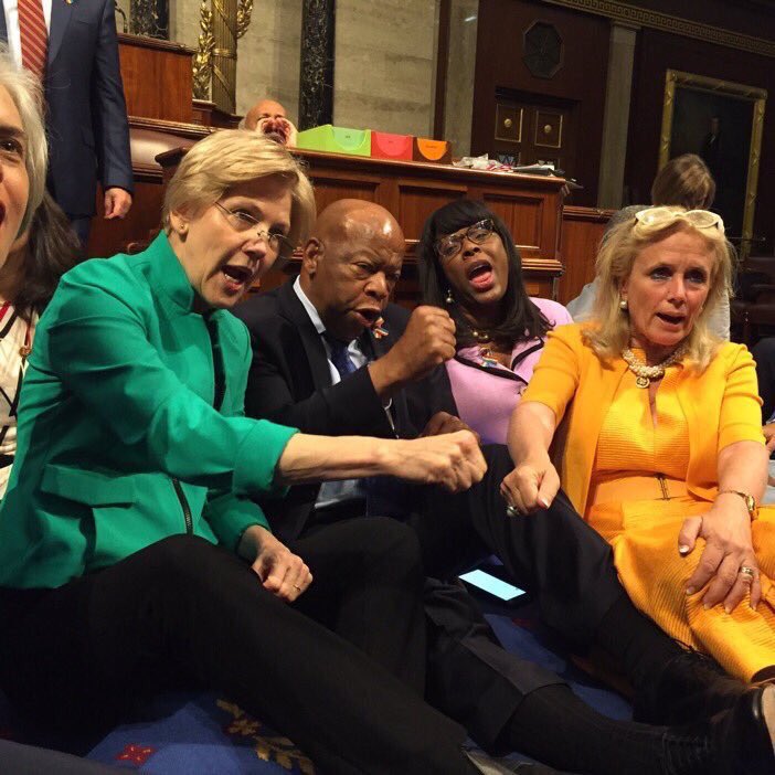 missmayim's tweet photo. sit-in at the capital. #NoBillNoBreak https://t.co/6t2y6HYTM3