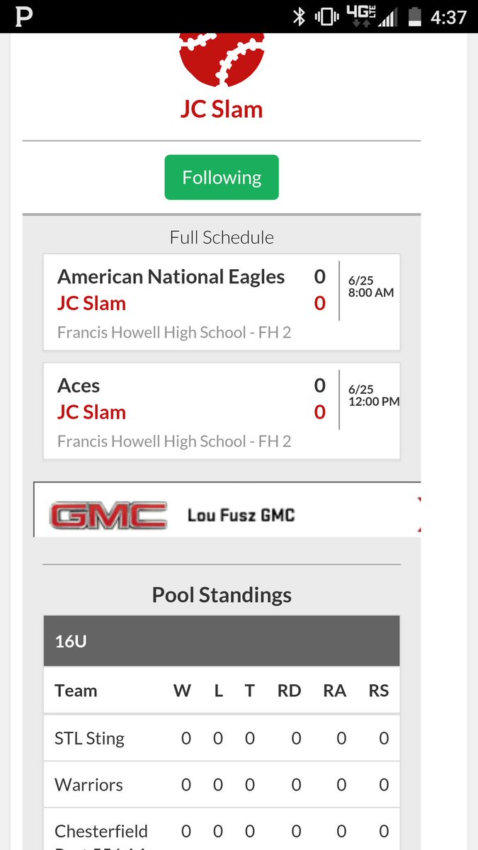 16u Schedule for the weekend:

16 and 18u prac tomorrow. 3 o'clock at HS.