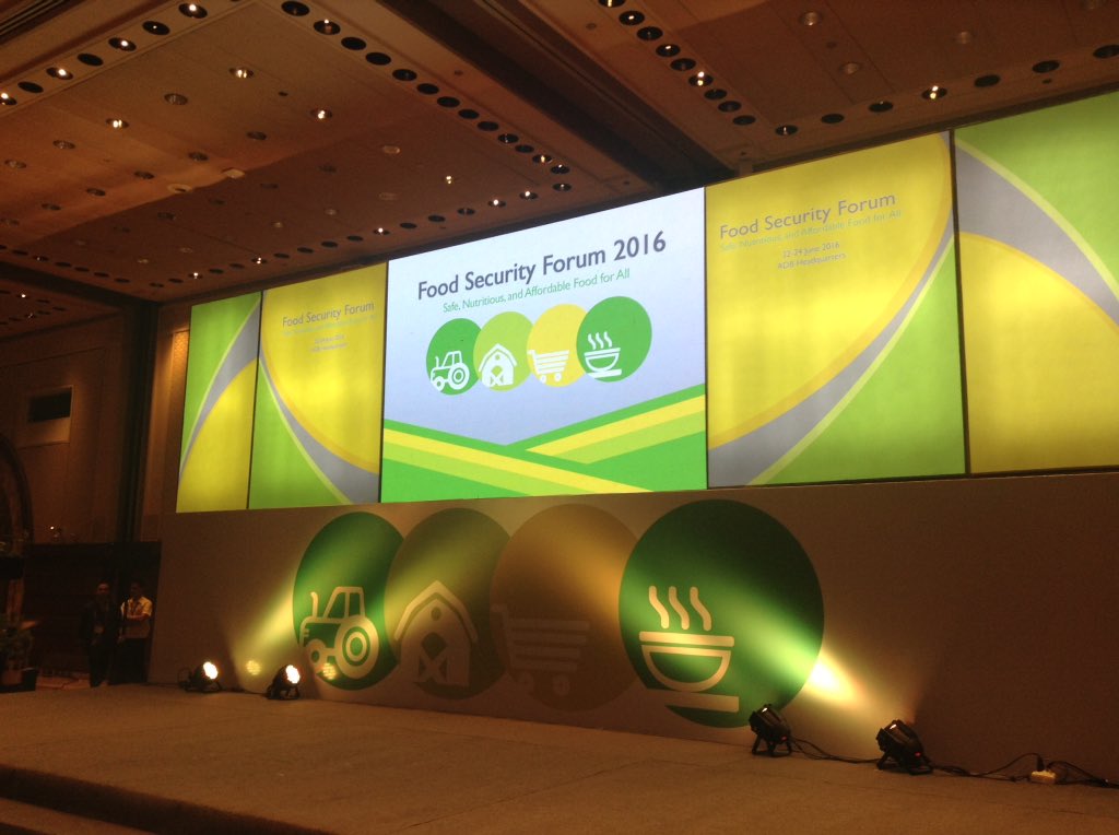 WFP_Philippines's tweet photo. #NowHappening Food Security Forum 2016: Safe, Nutritious, and Affordable Food for All @ADB_HQ. https://t.co/59h1ez0U2N