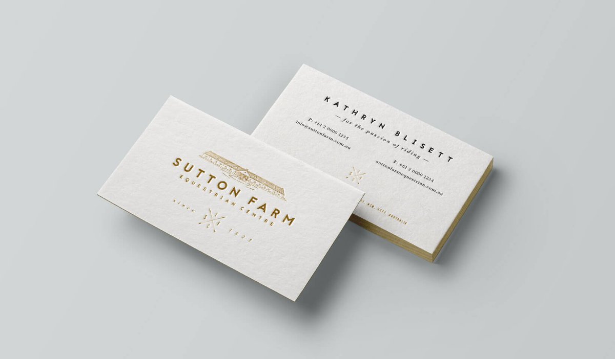 Golden and grand. Brand design for Sutton Farm Equestrian Centre. ow.ly/4xvr301t2AF