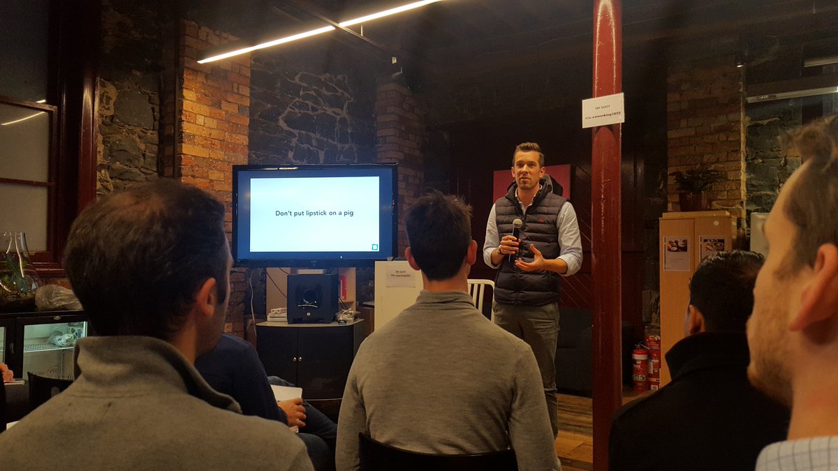 startxmark's tweet photo. Don't put lipstick on a pig. Learning how to pitch to a VC with @SquarePegCap https://t.co/DlMPo2H0dI