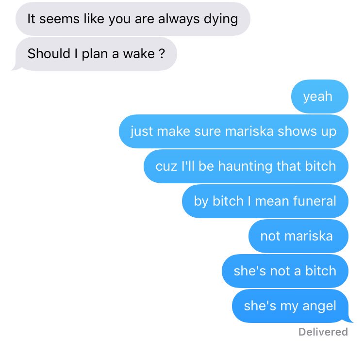 bentface's tweet image. my friends are killing it with the sass tonight #textsfromALEX