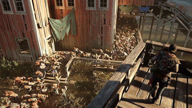 PlayStation's tweet photo. Desperate people do desperate things to survive in Days Gone. Coming to PS4: https://t.co/xaLf8hVL77 https://t.co/6aYytLtWHe