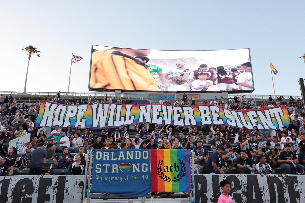 LAGalaxy's tweet photo. #OrlandoStrong https://t.co/AdC4VMzVXB