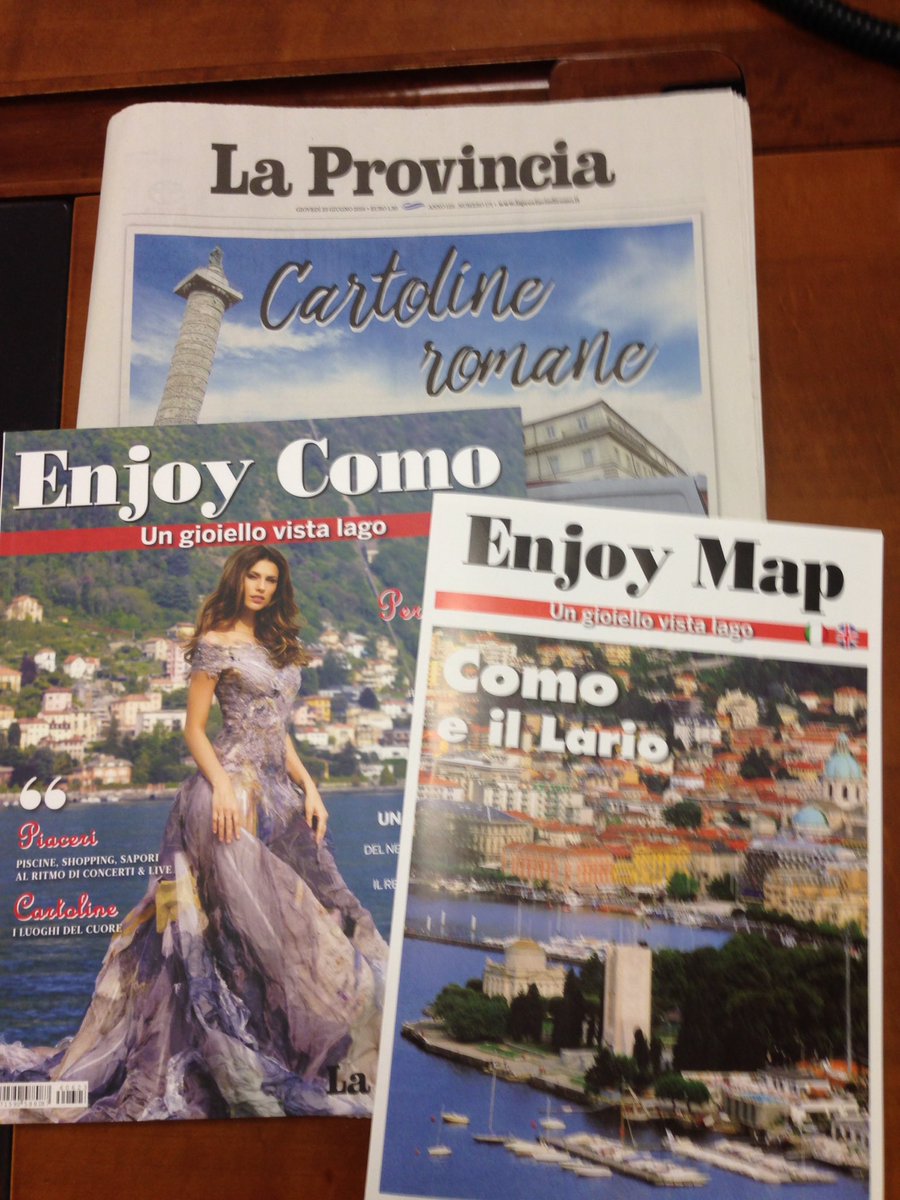 DiegoMinonzio's tweet photo. Le vacanze sul lago più bello del mondo? Ve le racconta #EnjoyComo con @laprovinciadico e in regalo c'è #EnjoyMap https://t.co/3vOsDfqPR2