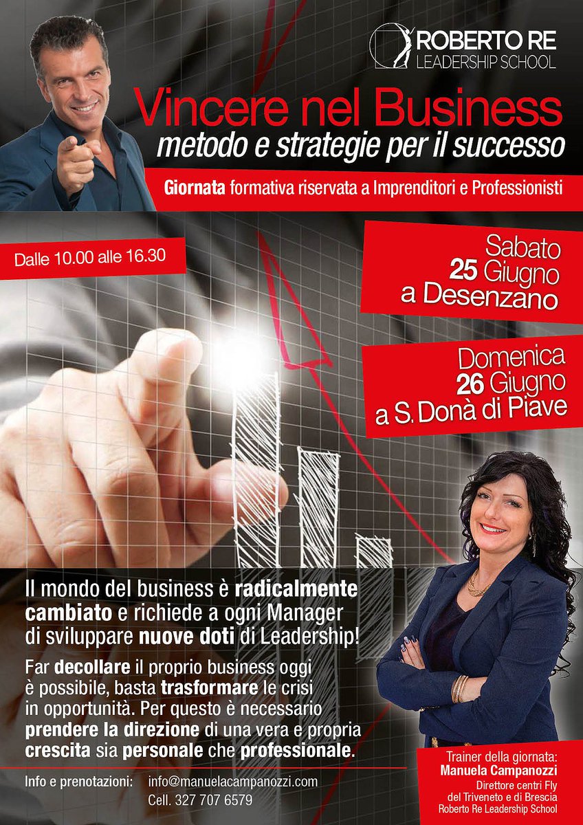 manuelik_71's tweet photo. Vincere ne Business, imperdibile evento organizzato dalla Roberto Re Leadership School a Desenzano e Venezia https://t.co/uy0o9PpFgj