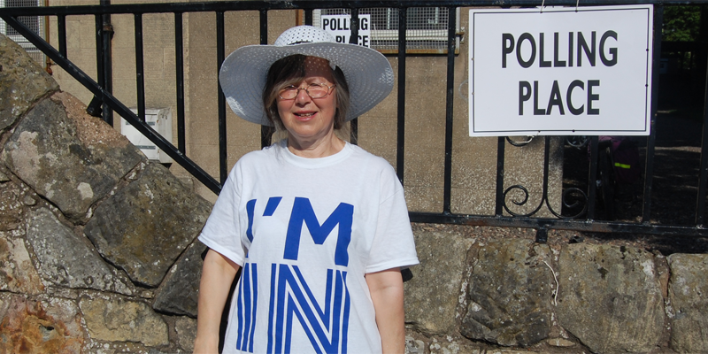 If you are voting at Viewforth St, Kirkcaldy - say hello to Alexis! #VoteRemain #EUref #StrongerIN