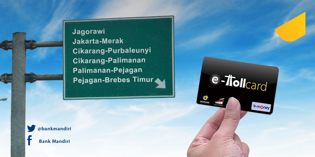 Kabar gembira! Mulai 13 Juni 2016 #mandiriemoney bisa untuk bayar tol Jakarta-Jawa Tengah bit.ly/FAQ_emoney