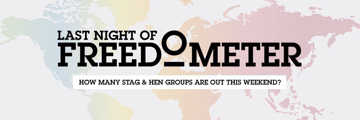 wimagazine's tweet photo. The #freedometer NEW to @LNOF shows 3900 #stag &amp; #hen parties hitting the cities this week! https://t.co/moIAivms0A https://t.co/JOCiu4y8eF