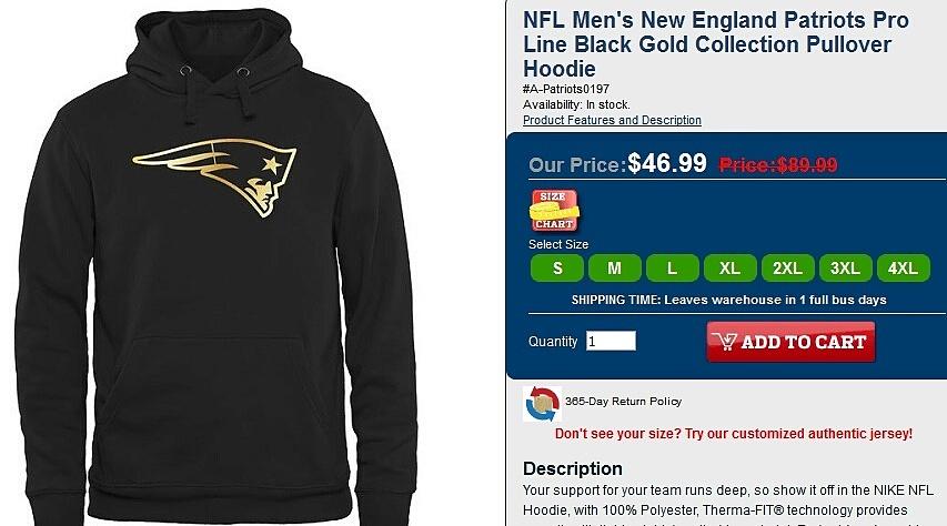 new england patriots hoodie gold collection