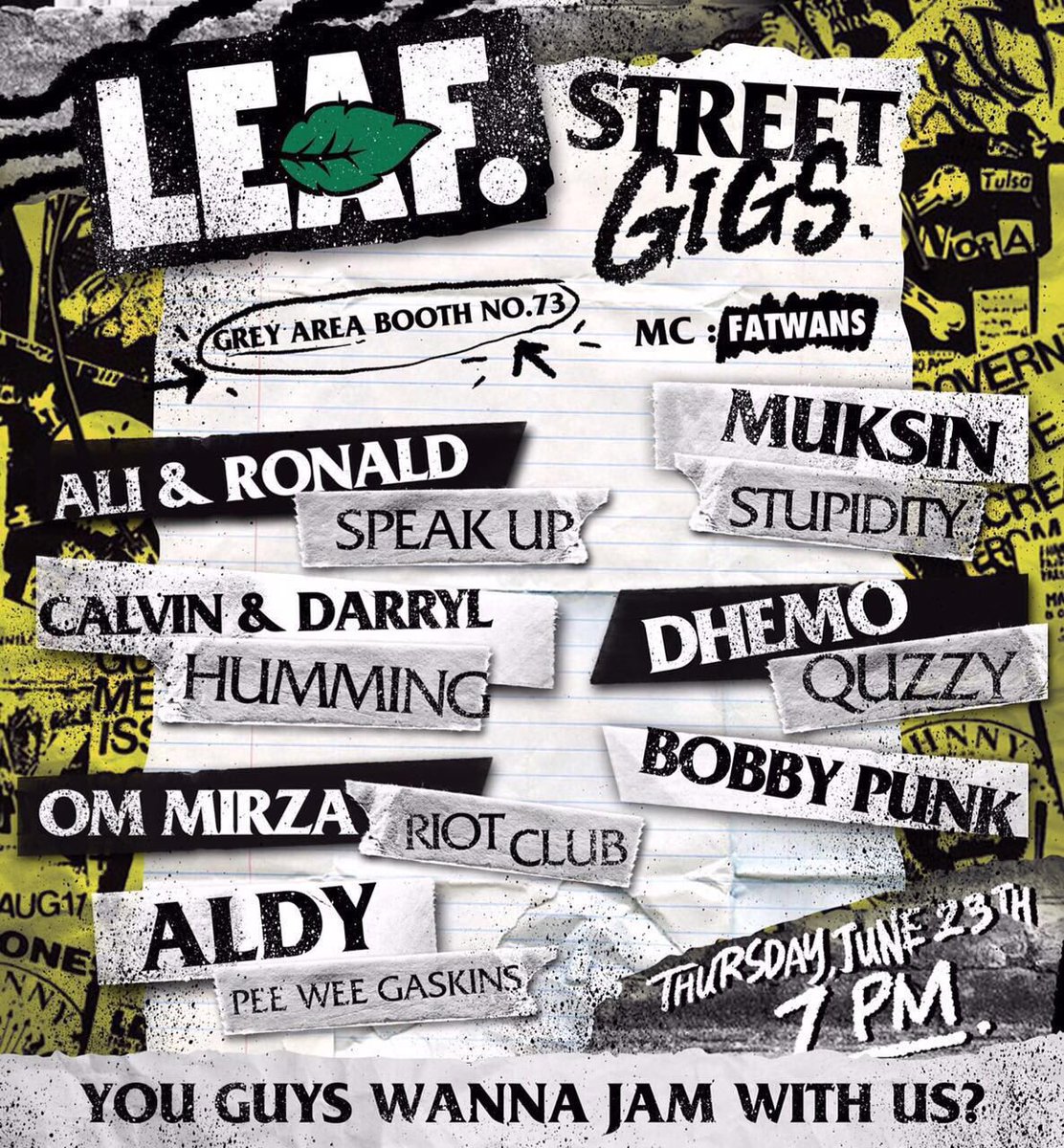 Catch our boys at Jakcloth tonight! Cc; @LEAFheadwear