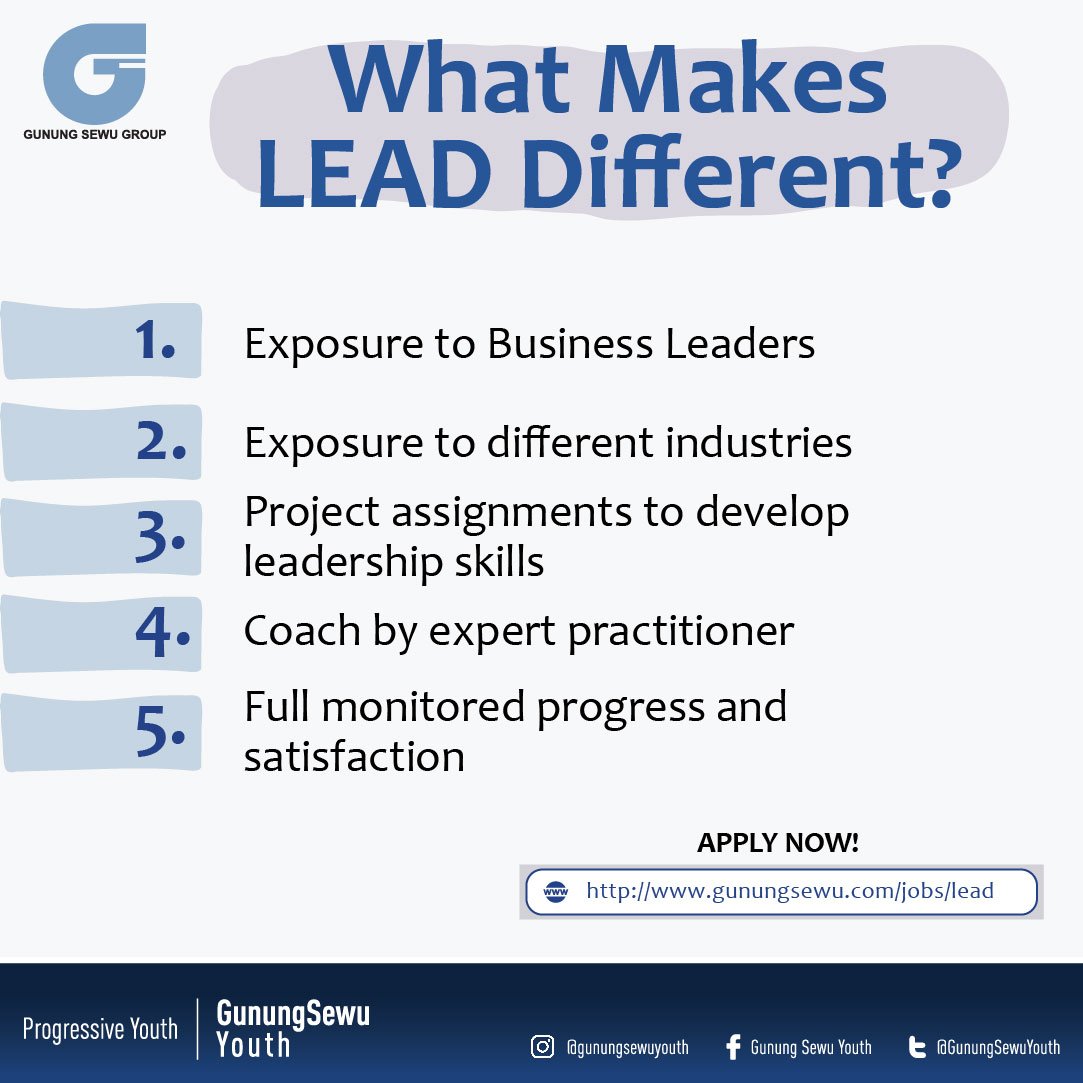 GunungSewuYouth's tweet photo. Think future leader, think LEAD. 

Visit https://t.co/X1YoVQT16I for more information and apply now https://t.co/2y3MlE4y4u