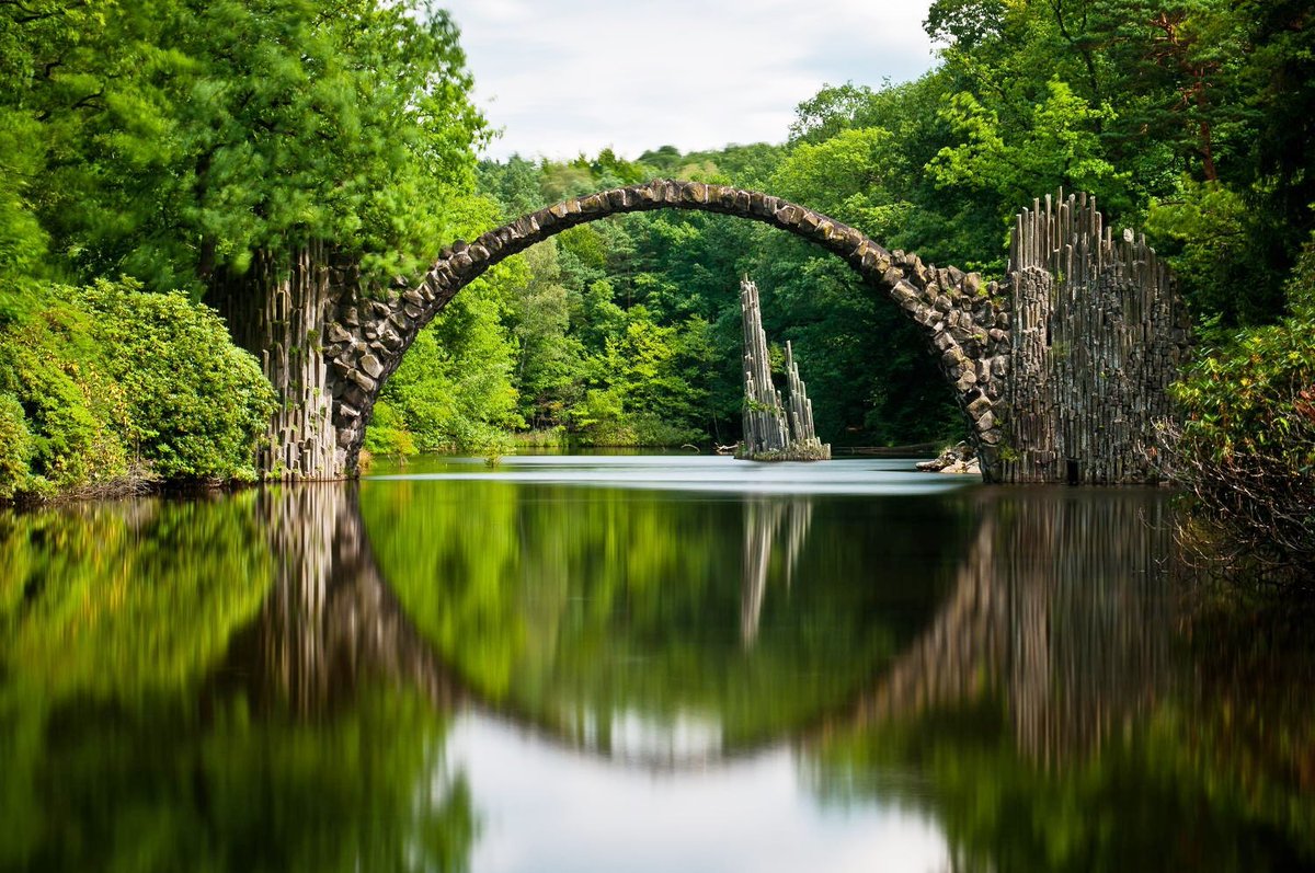 DirectRooms on Twitter: &quot;#Rakotzbrucke (#DevilsBridge) is located in  #Azalea &amp; #Rhododendron #Park #Kromlau #Germany https://t.co/KWBHm1JLL1… &quot;